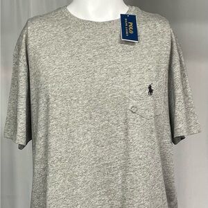 New Large Polo Ralph Lauren Heathered Gray  T-shirt